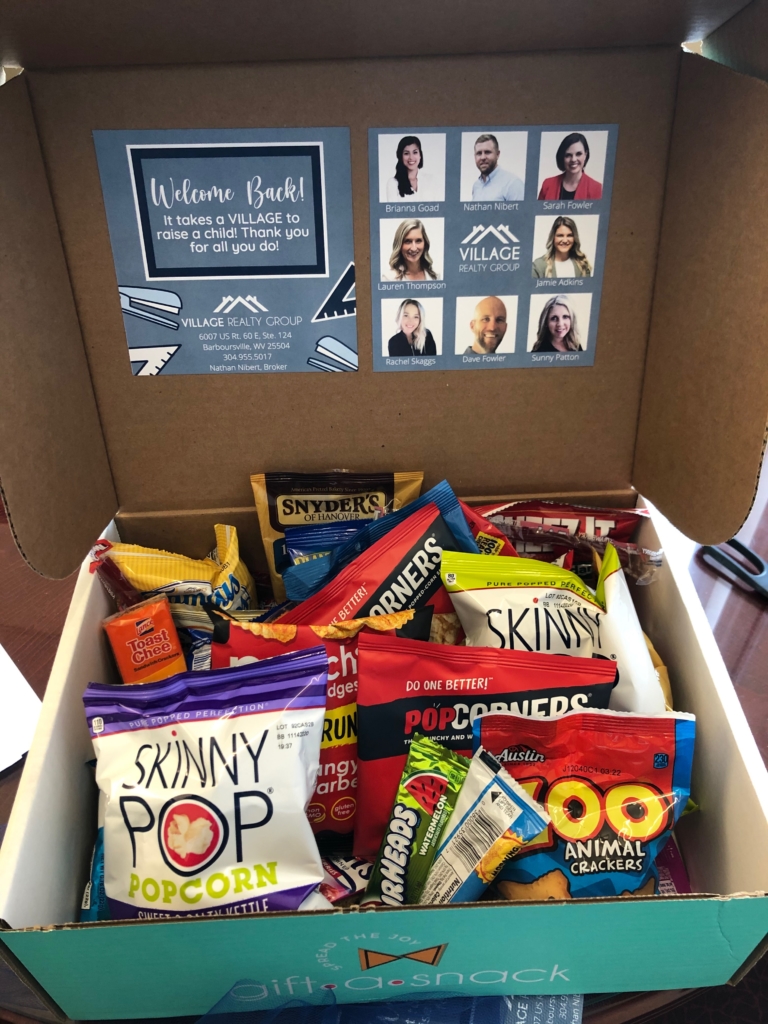 Back" Snacks for Teachers Village Realty Group